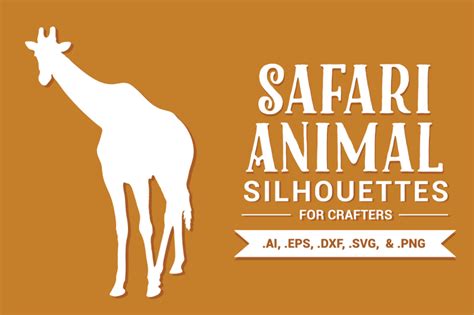 Download Free Safari Animal Silhouettes for Crafters Cameo